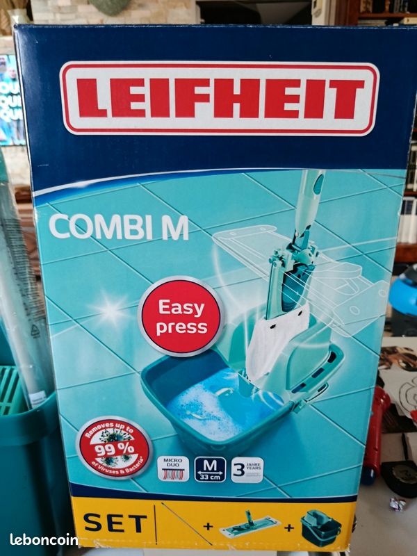 Seau de ménage complet avec accessoires (image 1)