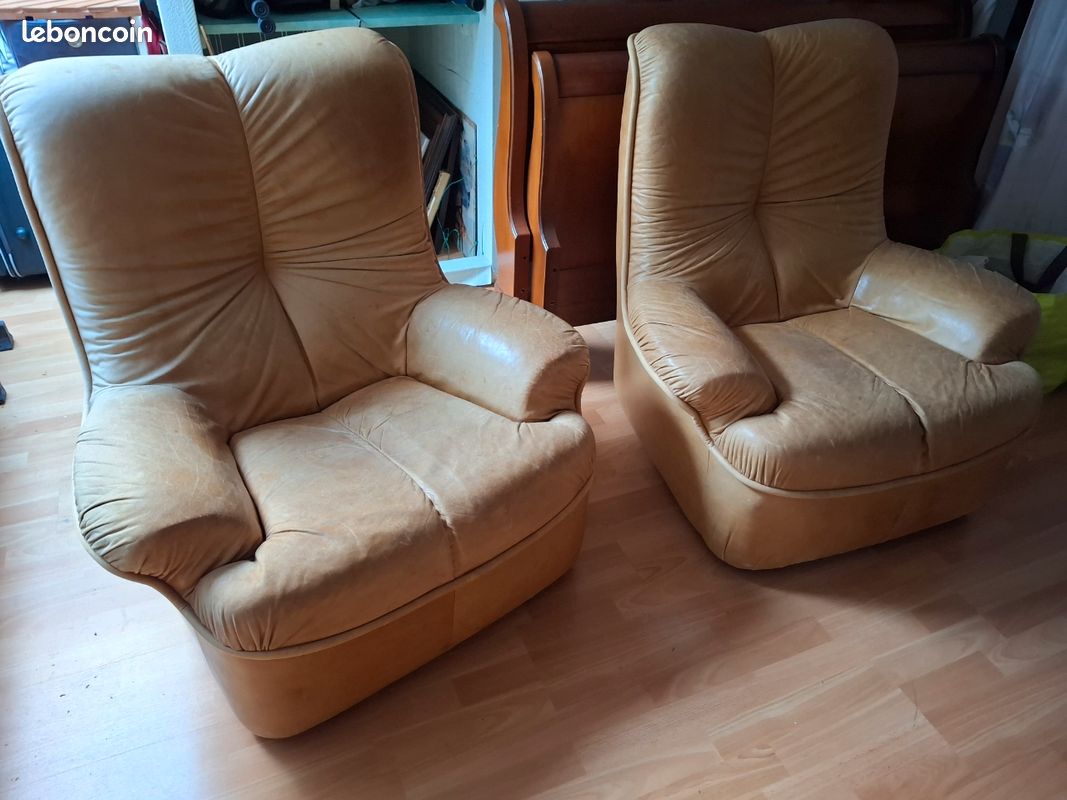 Fauteuils cuir (image 1)