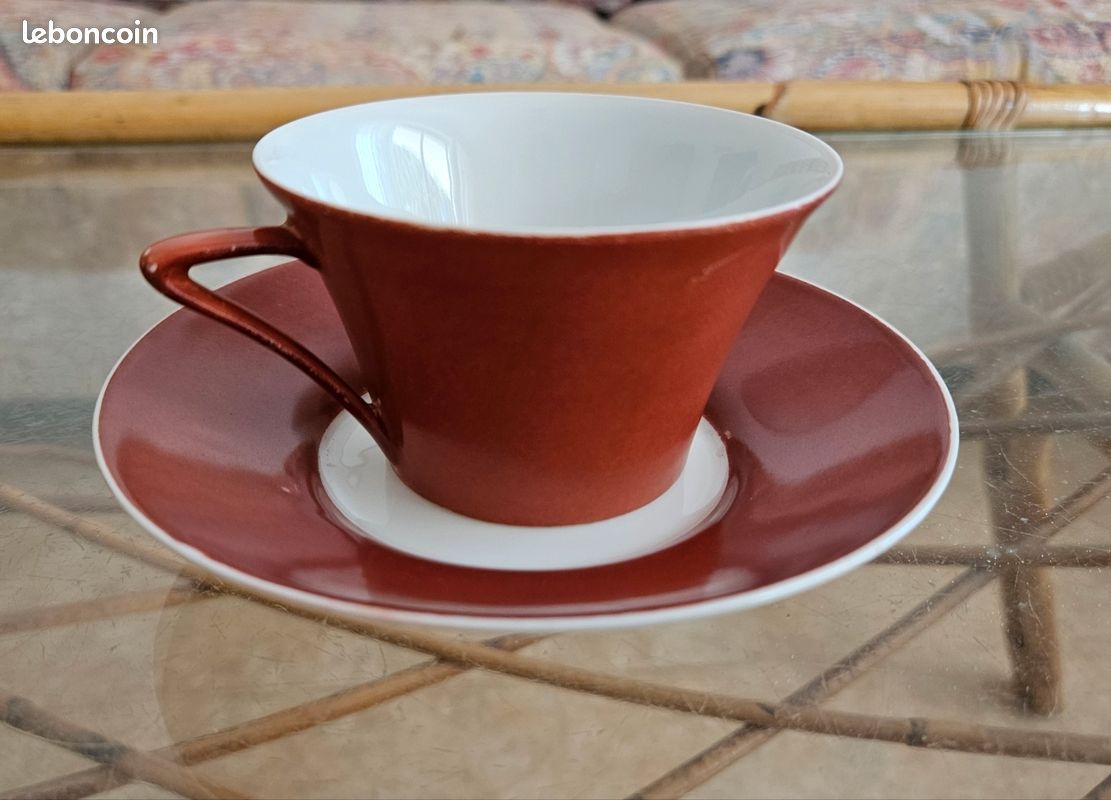 12 tasses à thé Limoges unique 1930 (image 1)