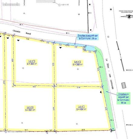 Terrain 561 m² Lillemer