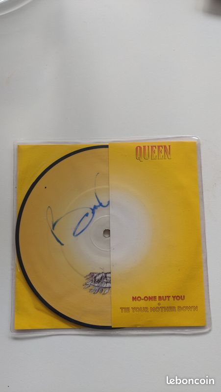 Picture disque " No one but you " Queen, dédicacé par Brian May (image 2)