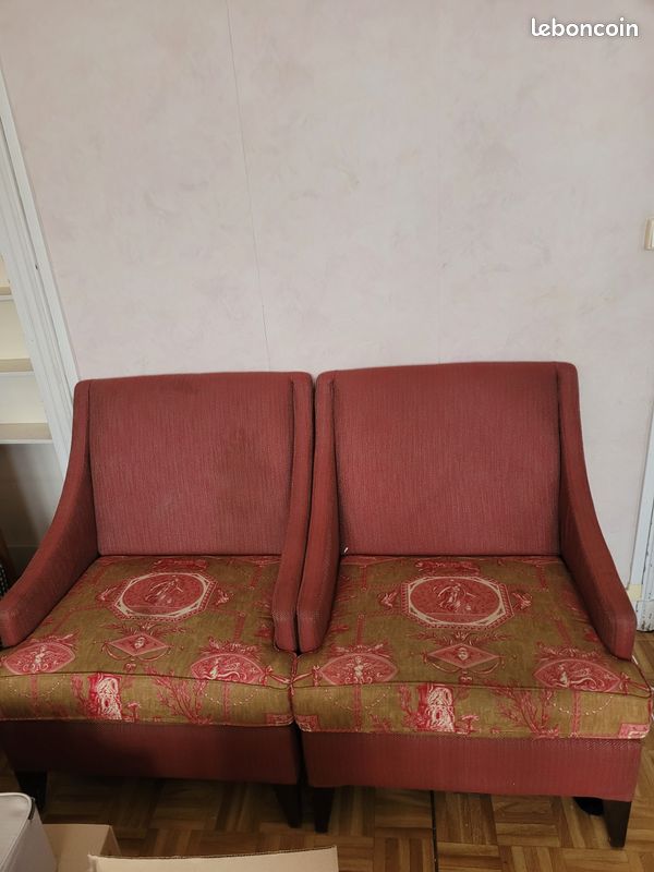 Fauteuils en tissu (x2) (image 3)