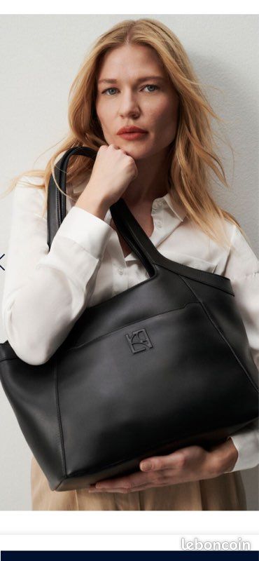 Caroll Sac Noir Cuir Femme CAROLL PETIT SAC Sacoche Pochette