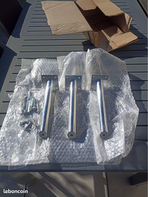 Console pour étagère, acier, inox incliner à 450 (image 2)