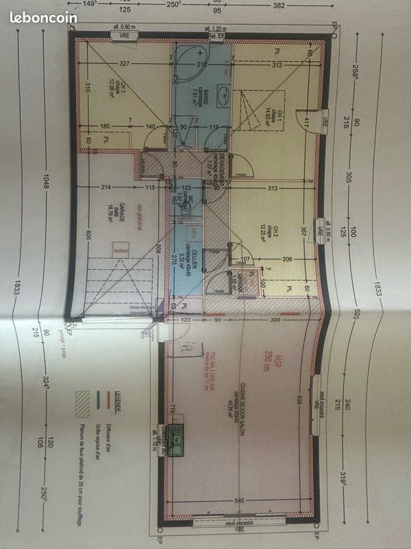 Terrain 700 m2 avec permis de construire acquis · à Cours · 46 000 €