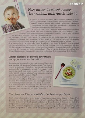 Bébé mange (presque) comme les grands et Recettes maison pour bébé (image 1)