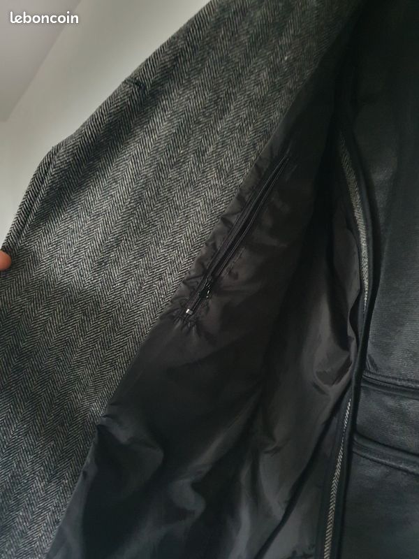 Veste Style Officier ZARA Gris Argenté - Taille XS - Occasion Très Bon état