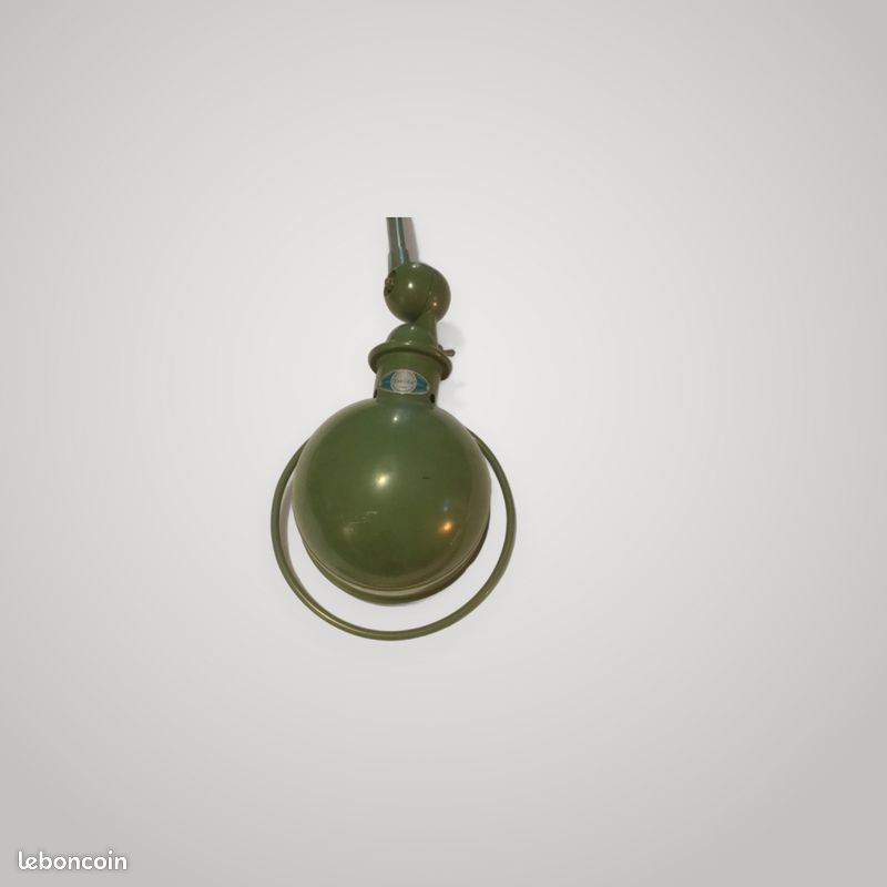 Lampe JIELDE industrielle vintage articulée en métal vert – Loft Design (image 8)