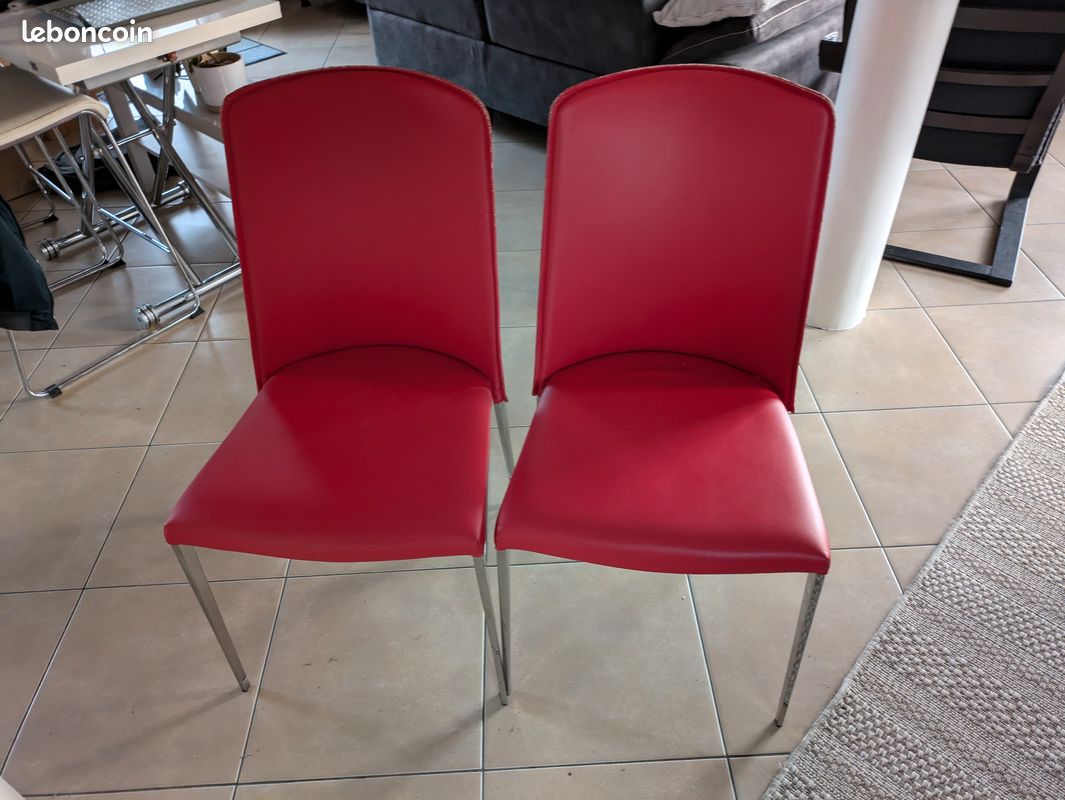 Chaises en cuir (image 1)