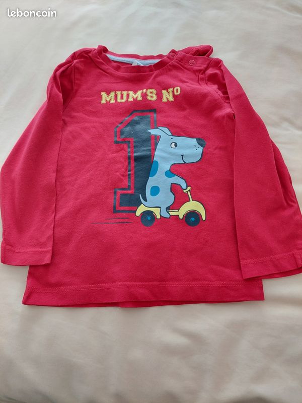 Lot de 4 teeshirts et deux chemises manches longues 18 et 24 mois (image 10)