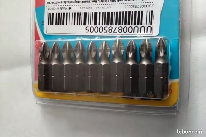 Lot de 10 embouts de visseuse Placo Phillips 2 pour Cloison sèche