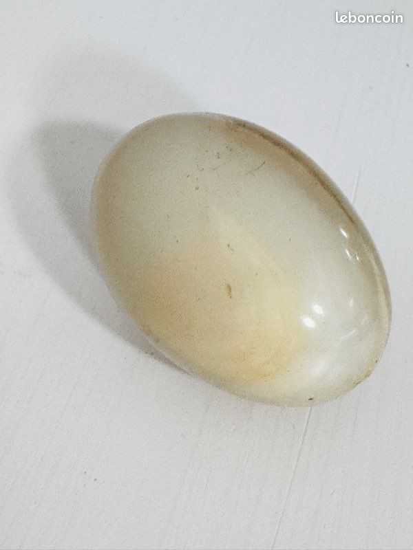 Oeuf en pierre naturelle onyx 7 cm , très bon état (image 8)
