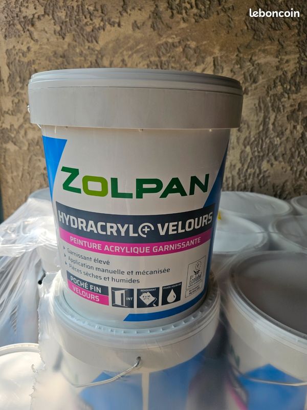 Peinture Acrylique Lessivable Velours BARBOUILLE - Pour Murs Et Plafonds 1l Noir Vodouno
