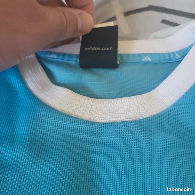 Maillot Vintage Olympique De Marseille Adidas 2002-2003 – Extérieur – Taille XL – Très Bon état
