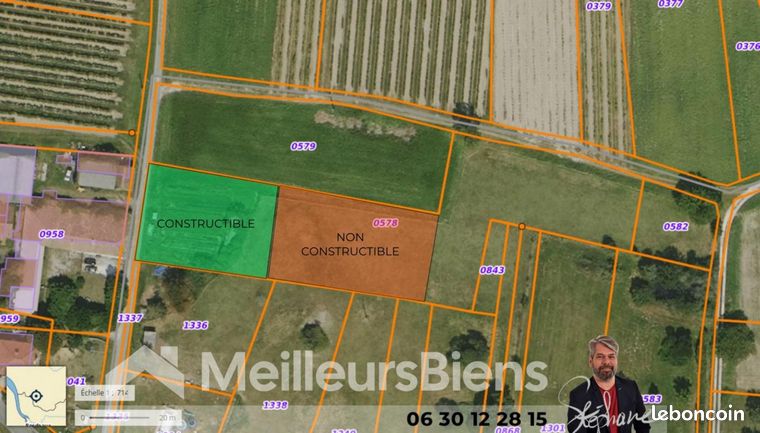 Terrain 3 000 m² Montendre