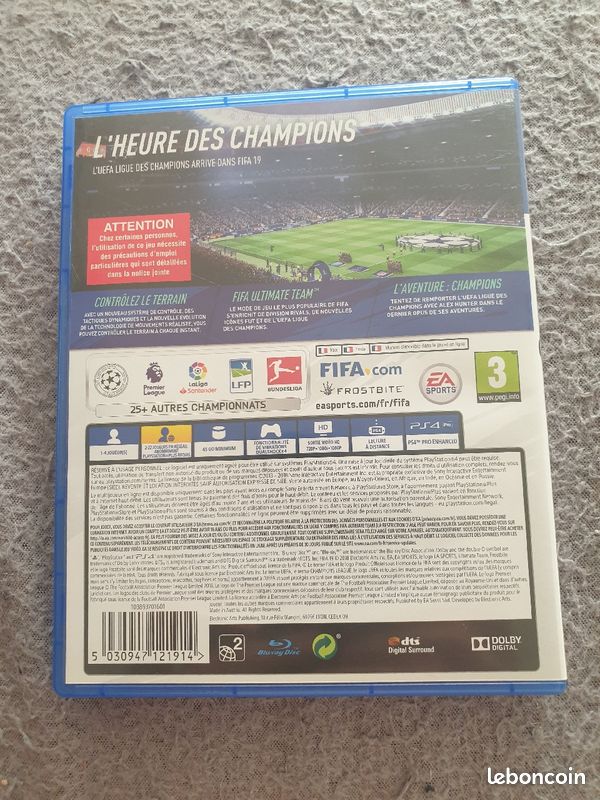 Jeu FIFA19 PS4 (image 2)