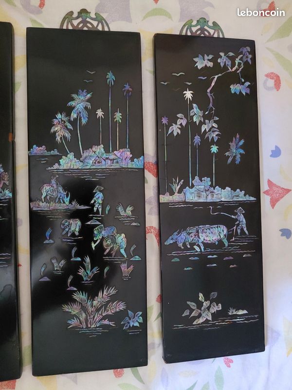 4 tableaux nacrés (Vietnam) (image 3)