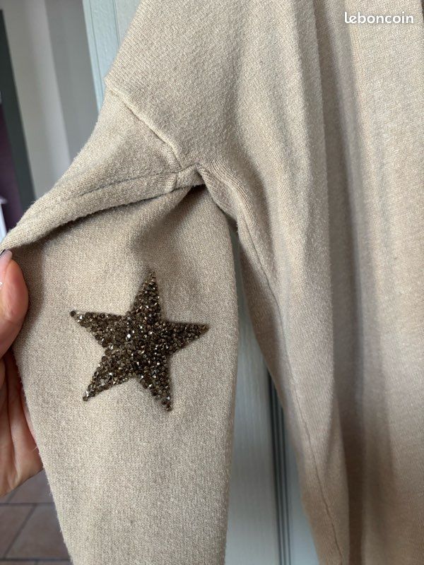 Gilet épais beige (image 4)
