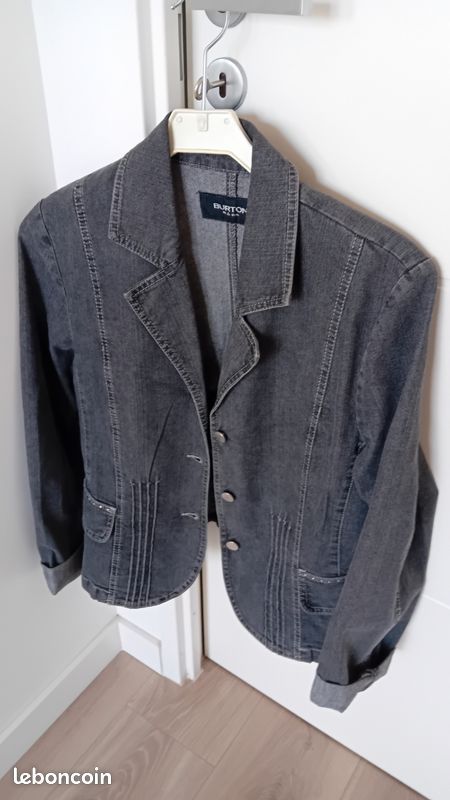 Veste en jean grise Burton (image 1)