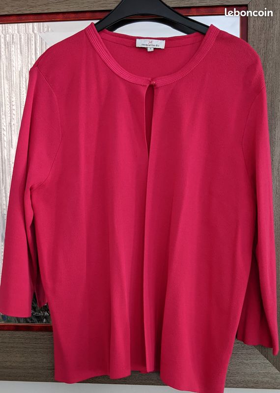 Gilet rose fushia Jacquelie Riu Taille 46 (image 4)
