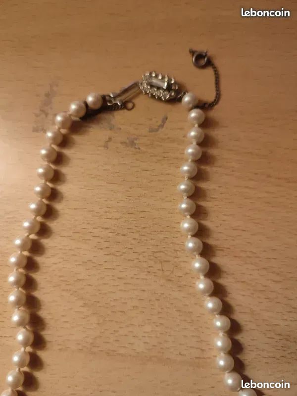 Fermoir ancien collier perle - Montres & Bijoux