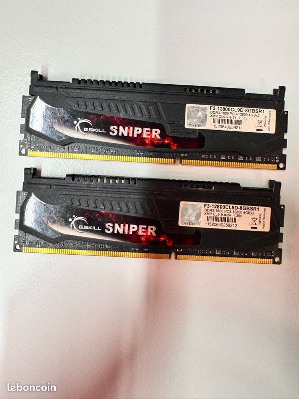 OCZ Reaper HPC 4 Go (2 x 2 Go) DDR3 1600 (PC3 12800) Kit bicanal DE mémoire de bureau Modèle OCZ3RPR16004GK