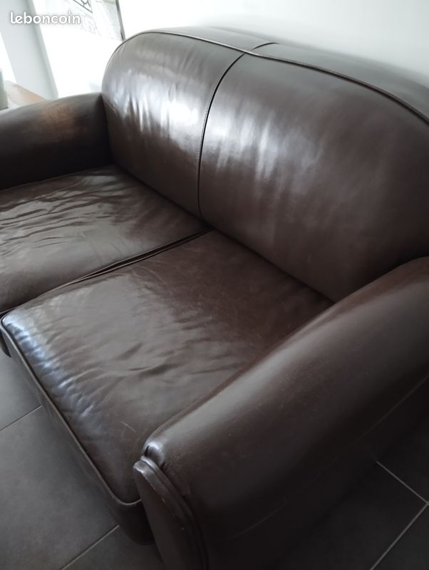 Fauteuil et canapé club cuir (image 3)