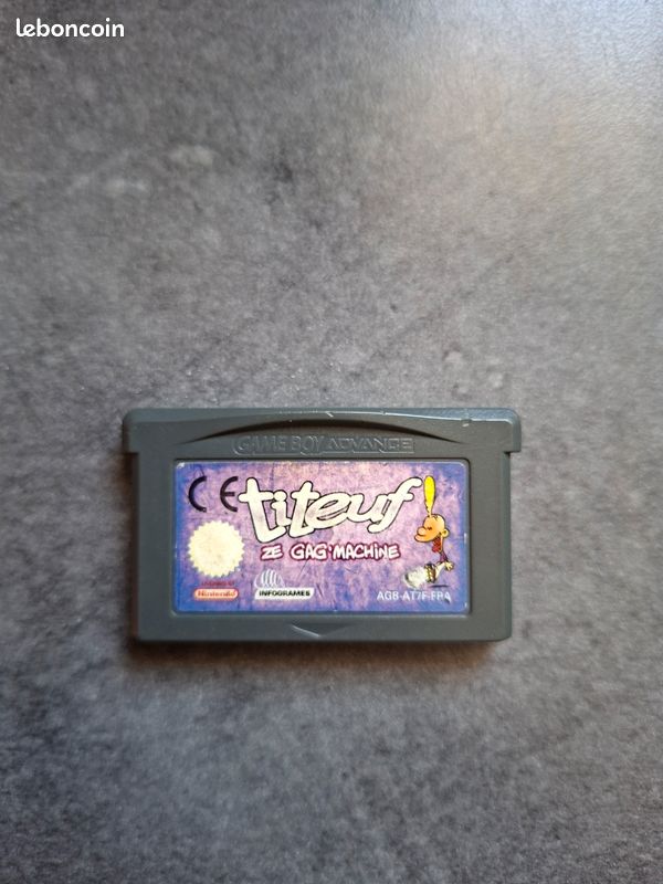jeu gameboy advance , titeuf ze gag machine , occasion