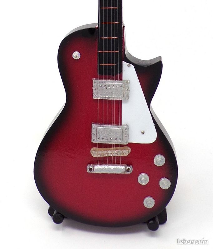 Guitare miniature Lespaul déco 24cm (image 2)