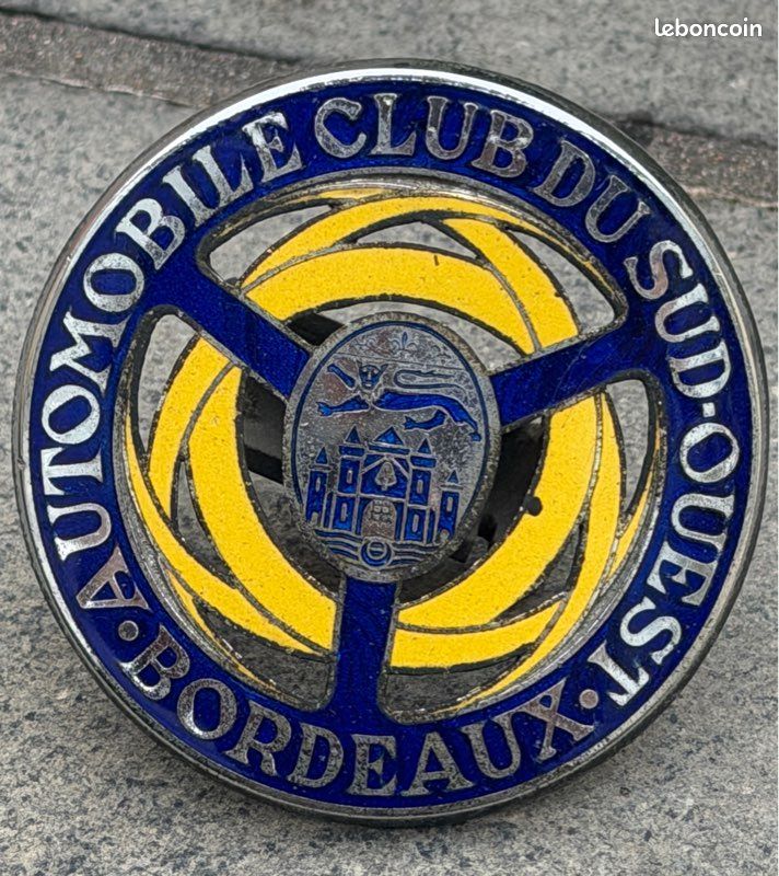 Badge Automobile Club Du Sud-Ouest Bordeaux (image 1)