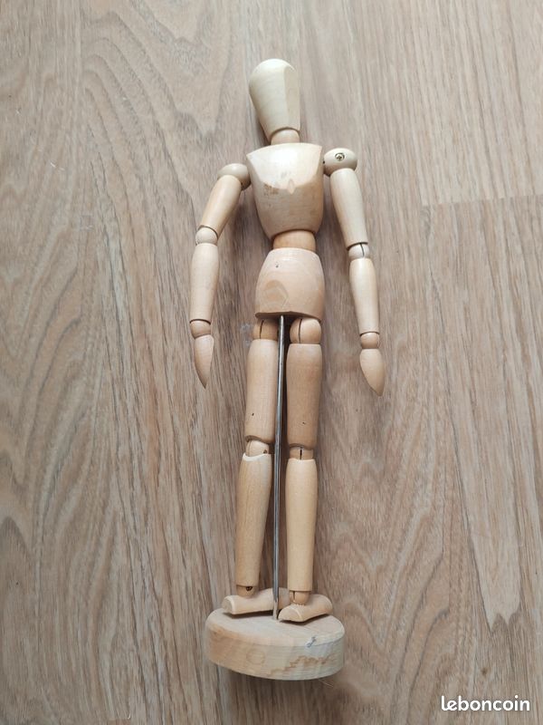 Mannequin bois articulé dessin / déco (image 2)