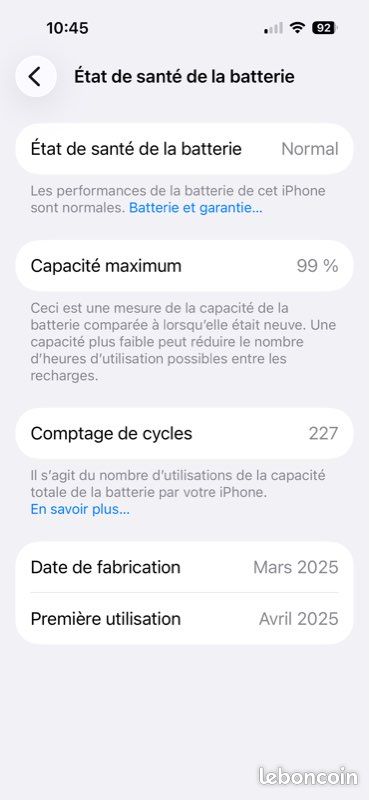 IPhone 16 rose 256 GO - Comme neuf, sous garantie jusqu'au 28/04/2027 (image 7)