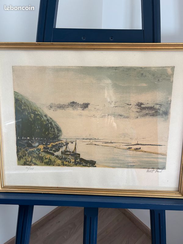 Lithographie originale du peintre PETIT PAUL (image 1)