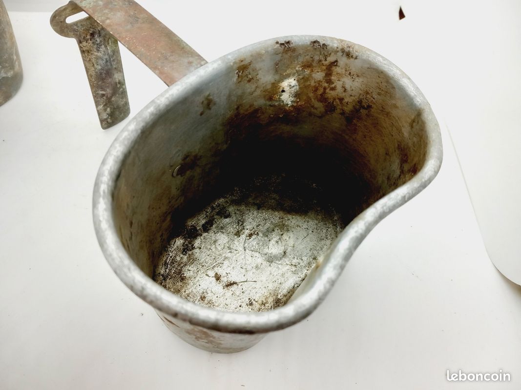 Gourde US WW1 avec Son Quart Modele M1910 Précoce Faite D Une Pièce Militaria (image 5)