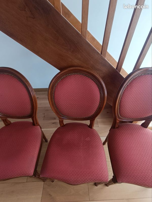 Lot 4 chaises médaillon (image 3)