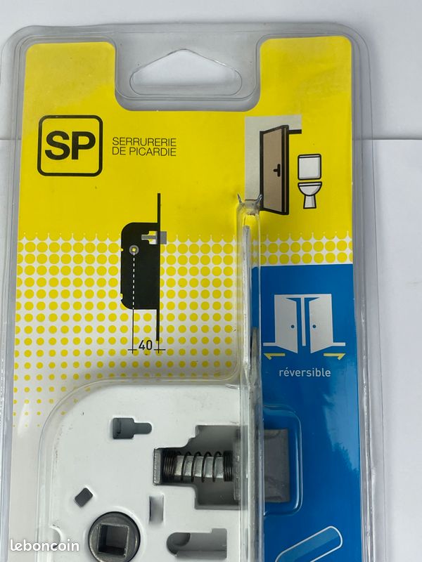 Serrure à Larder SP Neuve Emballée – Axe 40mm – Pour Porte Intérieure (image 2)