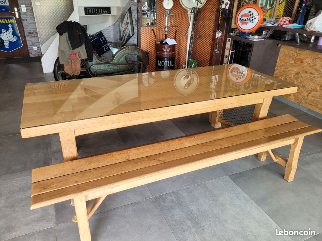 Table chêne massif modernisé (image 3)