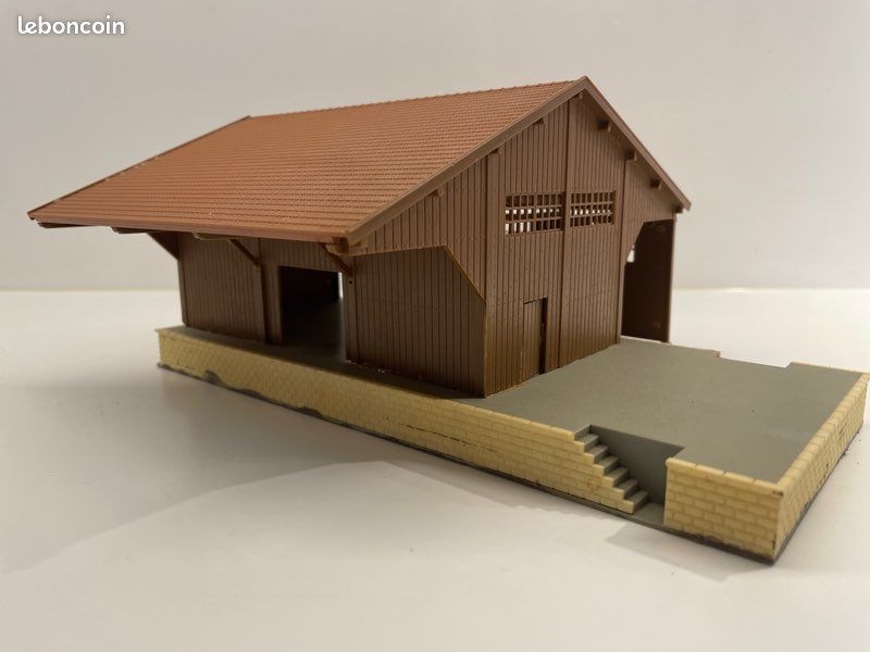 1058 Jouef - Maquettes Montées : Menuiserie / Hangar / Maison - HO 1/87 - France