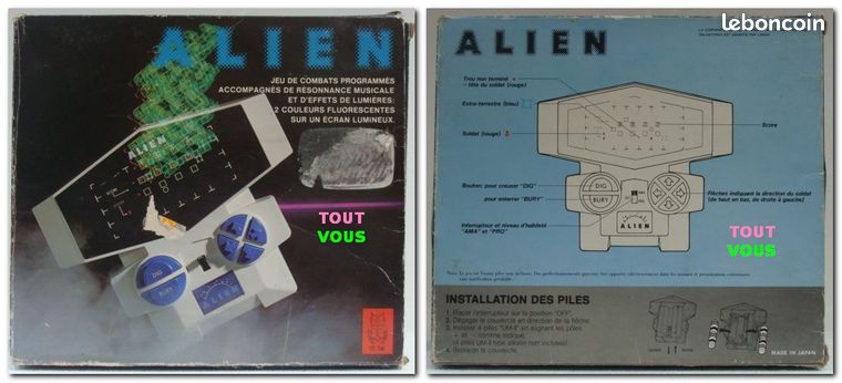 Jeu Électronique Vintage Shinsei – La Guerre De L'Espace (Alien Avenger) – Occasion