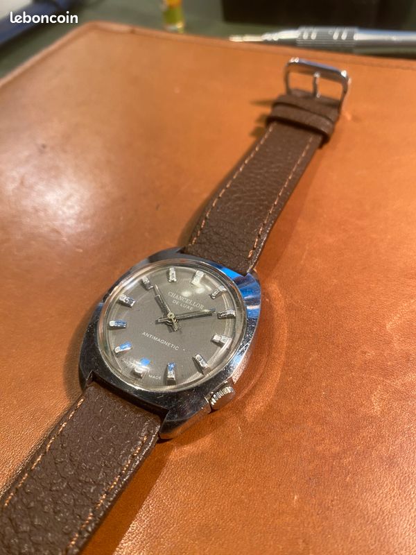 Montre Automatique Homme Chancellor De Luxe - Vintage, Fabrication Suisse - Occasion