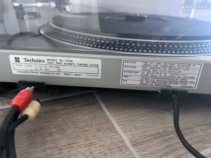 Cordon d'alimentation 12V 2A pour Platine Vinyle à entraînement Direct Audio-Technica AT-LP60X-BK, AT-LP60X-BW, AT-LP120XUSB-BK, pour Platine Vinyle Bluetooth Sony PS-LX310BT