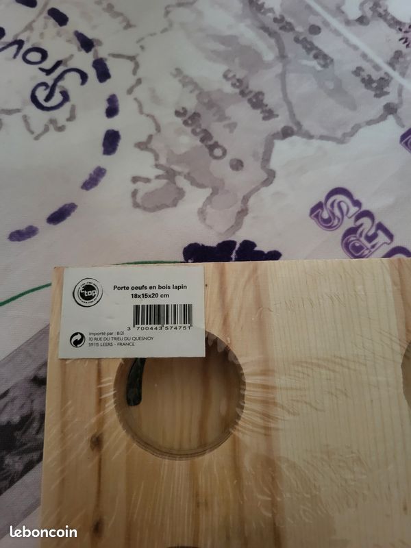 Porte 6 œufs forme lapin idéale pour pâques (image 3)