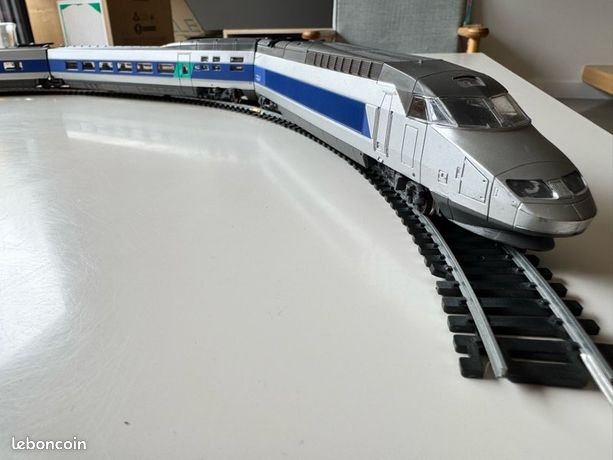 La rame 3 éléments du TGV Atlantique miniature de Jouef au H0 incomplet