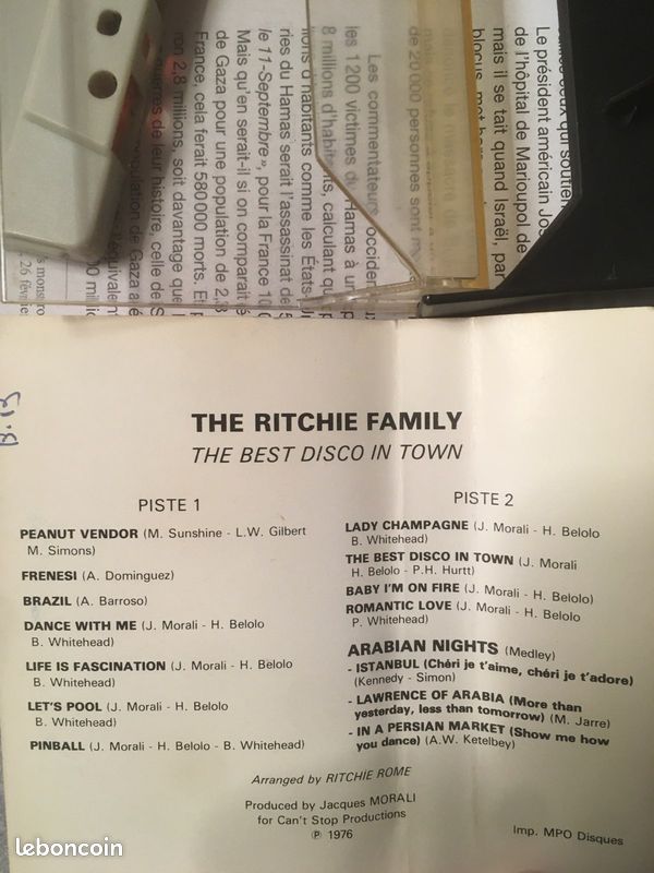 Rare cassette disco the ritchie family (image 4)