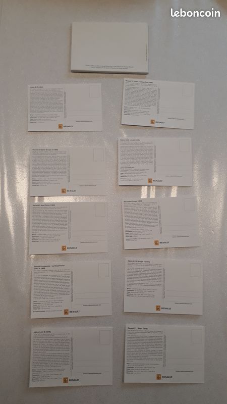 Cartes " Automobiles de collection " par RENAULT (image 3)