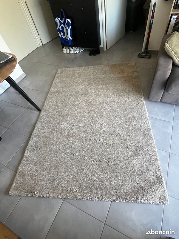 Tapis Dolce 160x230cm Poils Longs Beige Alpilles (image 4)