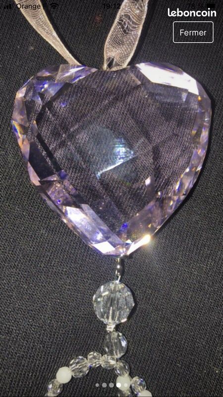Collier Swarovski cœur rose (image 6)