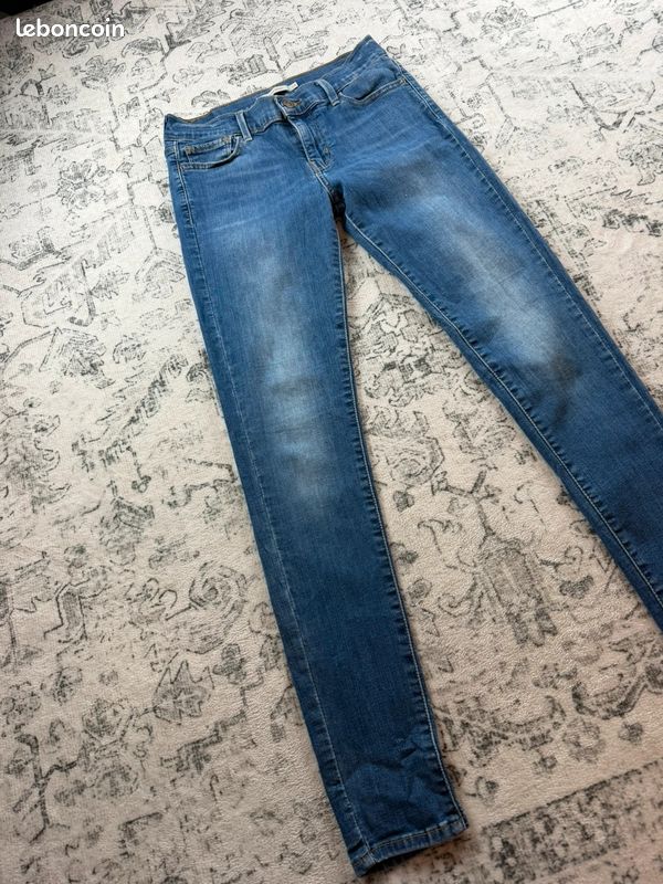Jean Lévis Bleu Supper Skinny W28 L30 FR38 Femme #0032 (image 3)