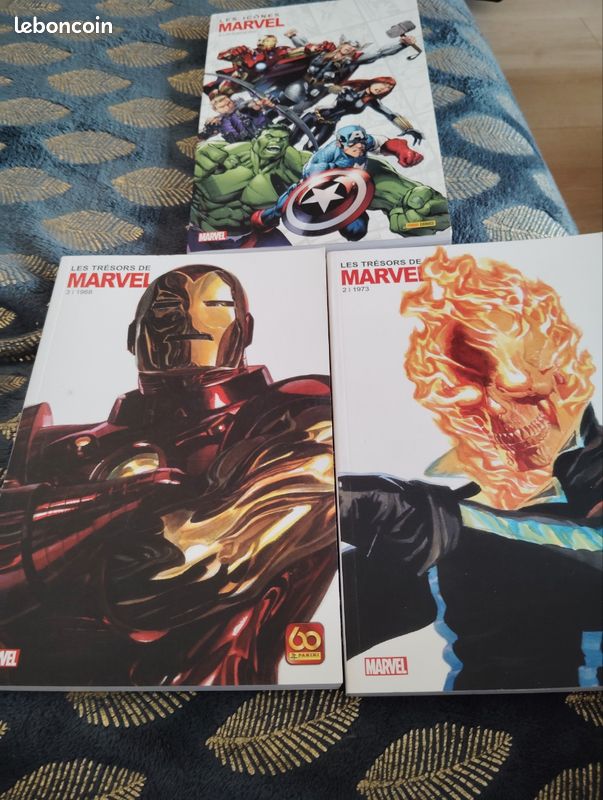 3 BD Marvel Les trésors de Marvel 1968 et 1973 et les icônes Marvel avengers (image 1)