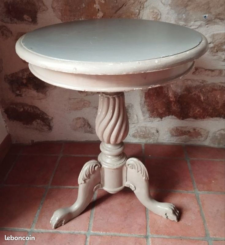 Guéridon restauration en acajou XIX (image 1)